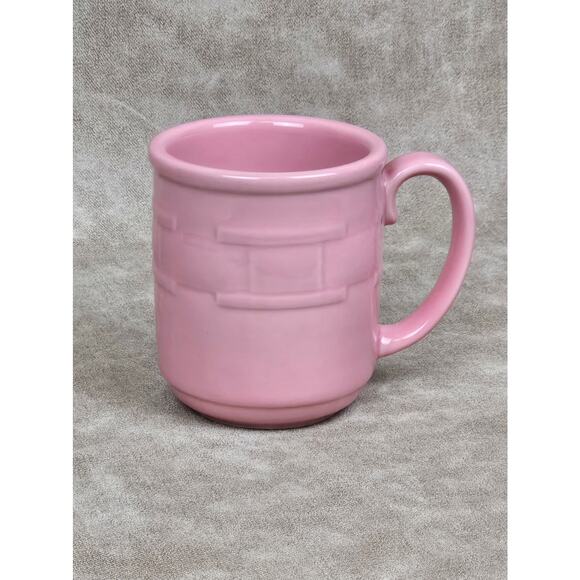 Longaberger Woven Traditions Horizon of Hope HOH Pink Pottery Mug - Picture 1 of 3